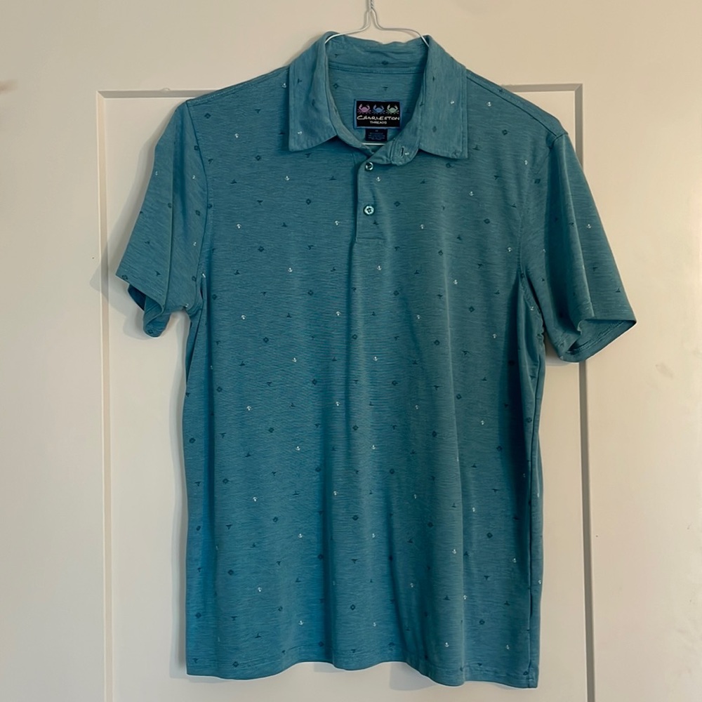 Charleston Threads Mens Nautical Polo